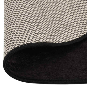 Waschbarer Teppich Anthrazit Ø120cm
