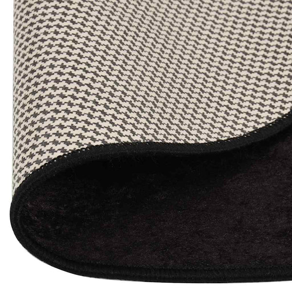 Waschbarer Teppich Anthrazit Ø120cm