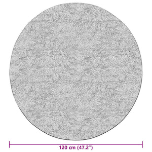 Waschbarer Teppich Anthrazit Ø120cm