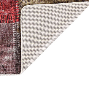vidaXL Tapis lavable patchwork 80x300 cm multicolore