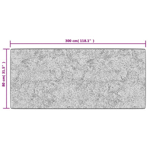 vidaXL Tapis lavable patchwork 80x300 cm multicolore