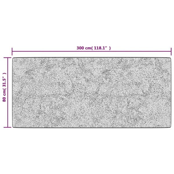 vidaXL Tapis lavable patchwork 80x300 cm multicolore