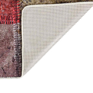 Waschbarer Patchwork Teppich Mehrfarbig 120x180 cm