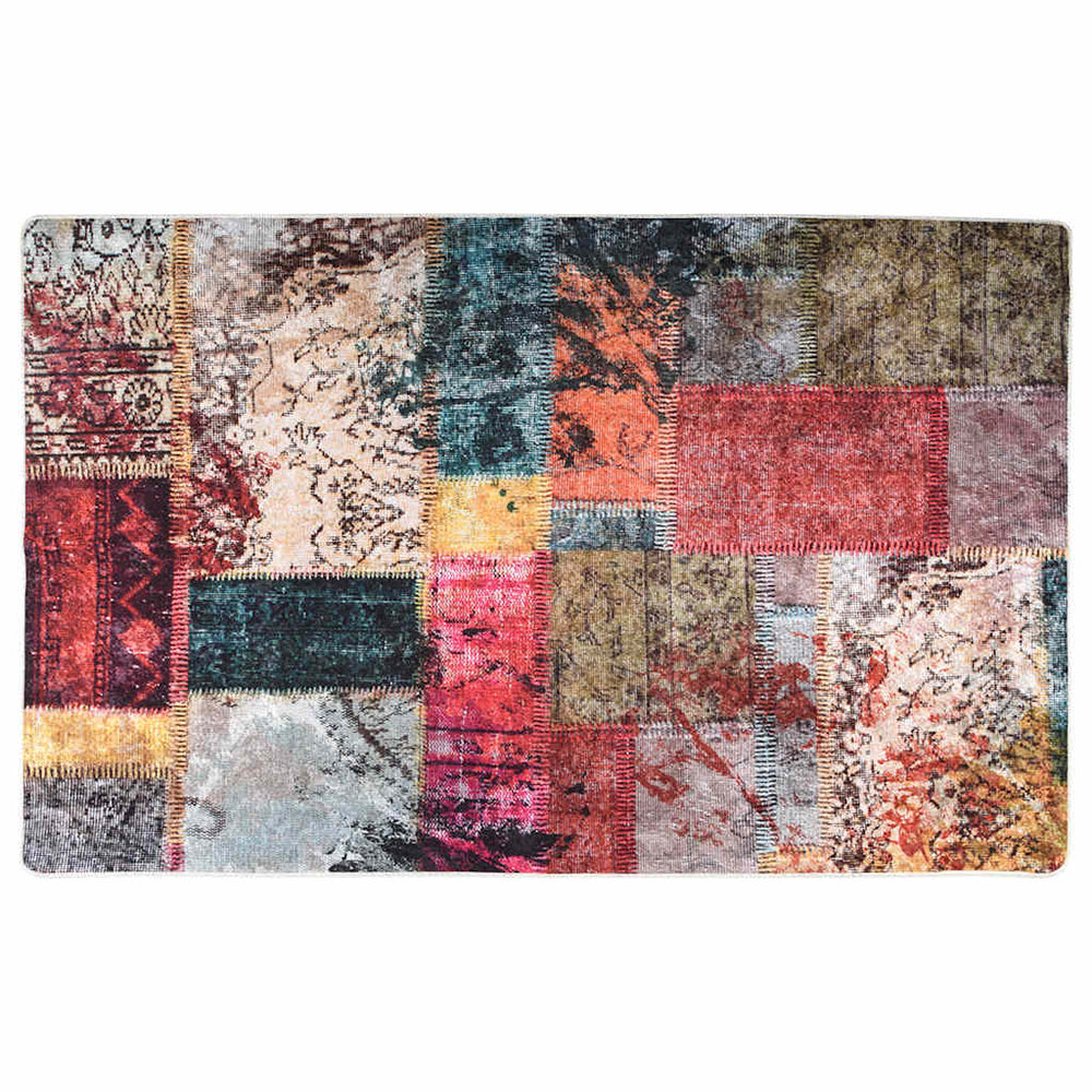 Waschbarer Patchwork Teppich Mehrfarbig 160x230 cm