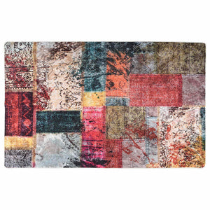 Waschbarer Patchwork Teppich Mehrfarbig 160x230 cm