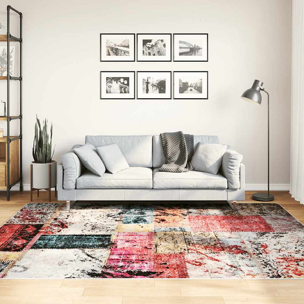 Waschbarer Patchwork Teppich Mehrfarbig 160x230 cm