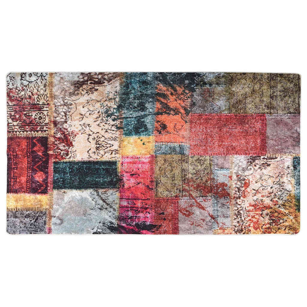 Waschbarer Patchwork Teppich Mehrfarbig 190x300 cm
