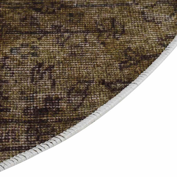 Waschbarer Patchwork Teppich Mehrfarbig Ø120cm