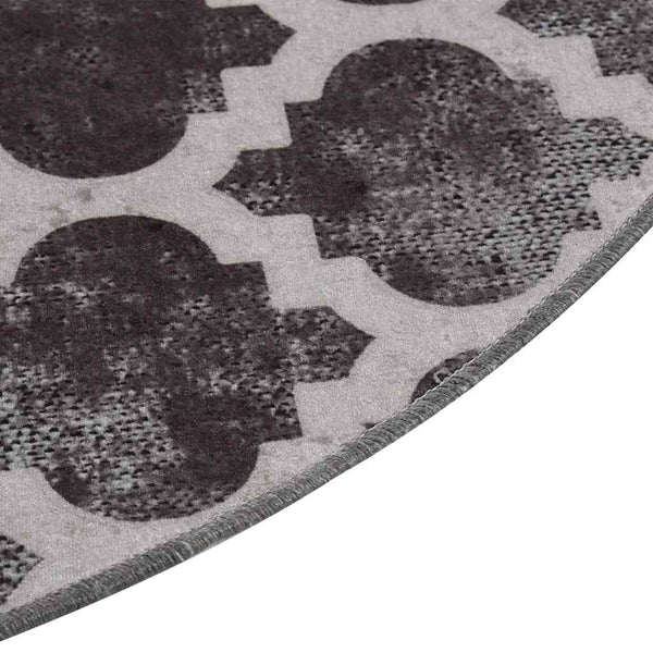 vidaXL Tapis lavable multicolore φ120 cm