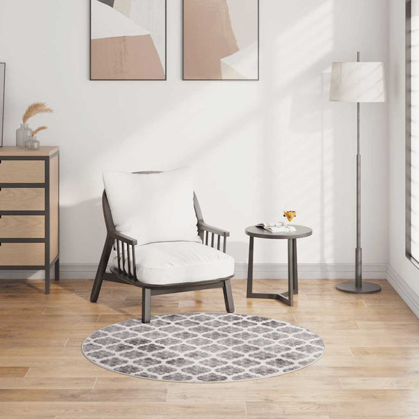 vidaXL Tapis lavable multicolore φ120 cm