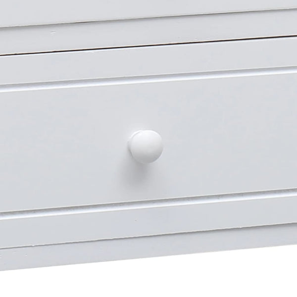 Weißer TV-Schrank Paulownia Massivholz 108cm