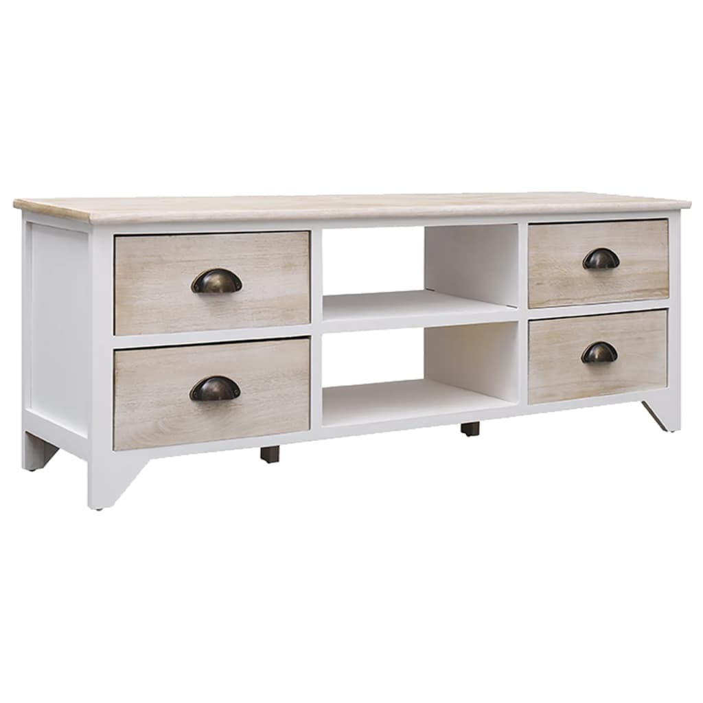 TV-Schrank Massivholz Paulownia 108 cm