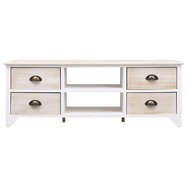 TV-Schrank Massivholz Paulownia 108 cm