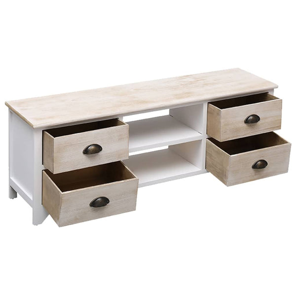 TV-Schrank Massivholz Paulownia 108 cm