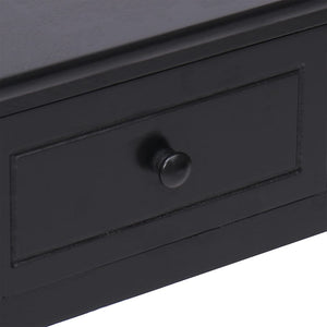 Schreibtisch Schwarz Massivholz 108x45 cm