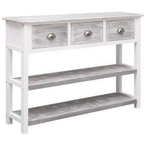 Antik-Graues Sideboard aus Paulowniaholz, 108 cm