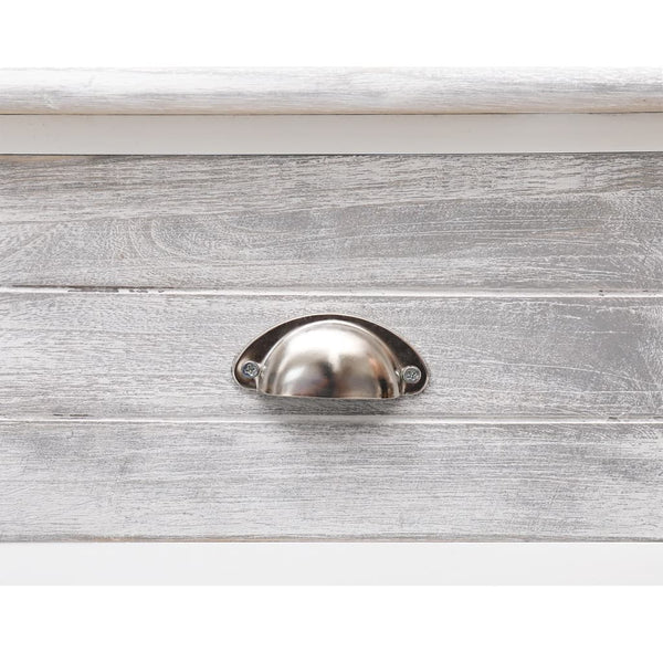 Antik-Graues Sideboard aus Paulowniaholz, 108 cm