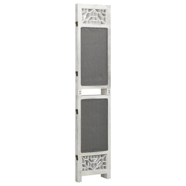 Grauer 3-tlg. Raumteiler 105x165 cm
