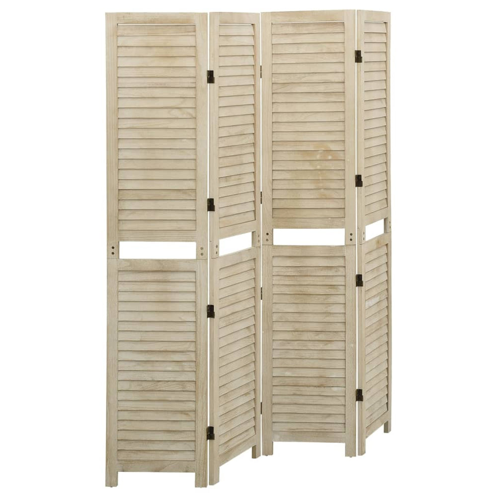 Raumteiler aus Paulownia-Holz, 4-teilig