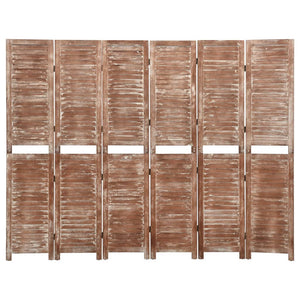 Raumteiler Braun 210x165 cm Massivholz
