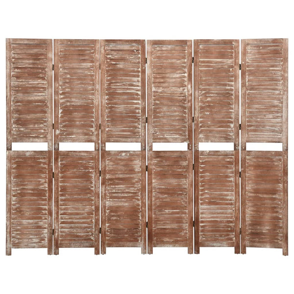 Raumteiler Braun 210x165 cm Massivholz