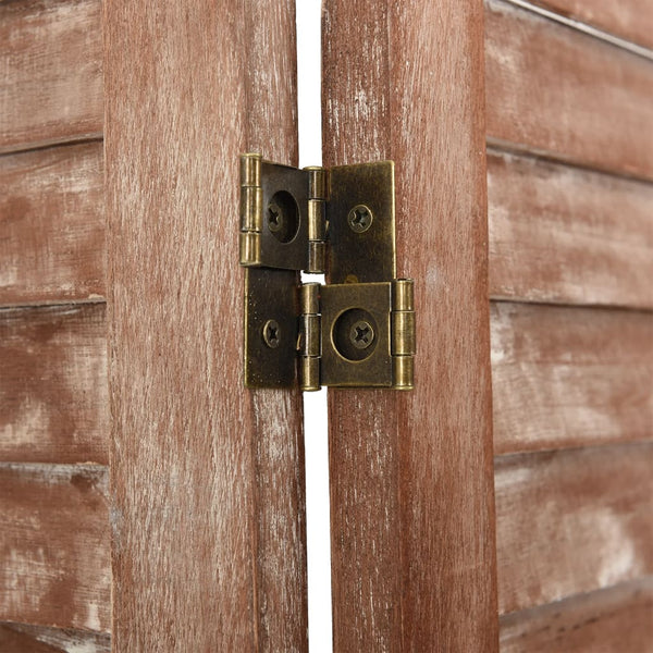 Raumteiler Braun 210x165 cm Massivholz