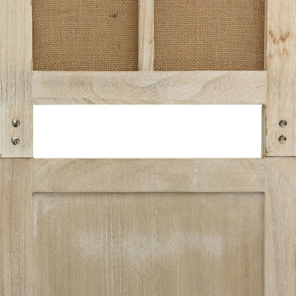 4-tlg. Raumteiler Braun 140x165 cm