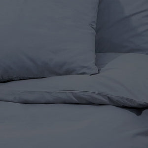 vidaXL Parure de lit microfibre légère anthracite 200x200 cm