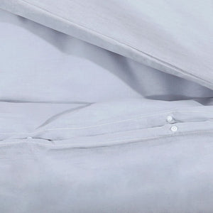 Bettwäsche-Set Grau 135x200 cm Leichte Mikrofaser
