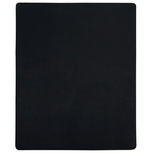 vidaXL Drap-housse 2 pcs Jersey Noir 90x200 cm Coton