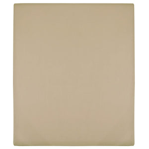 Spannbettlaken Jersey Taupe 100x200 cm Baumwolle
