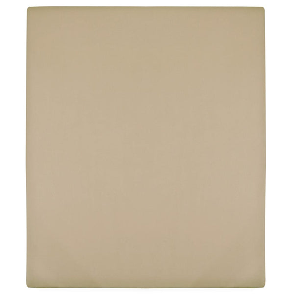 Spannbettlaken Jersey Taupe 100x200 cm Baumwolle