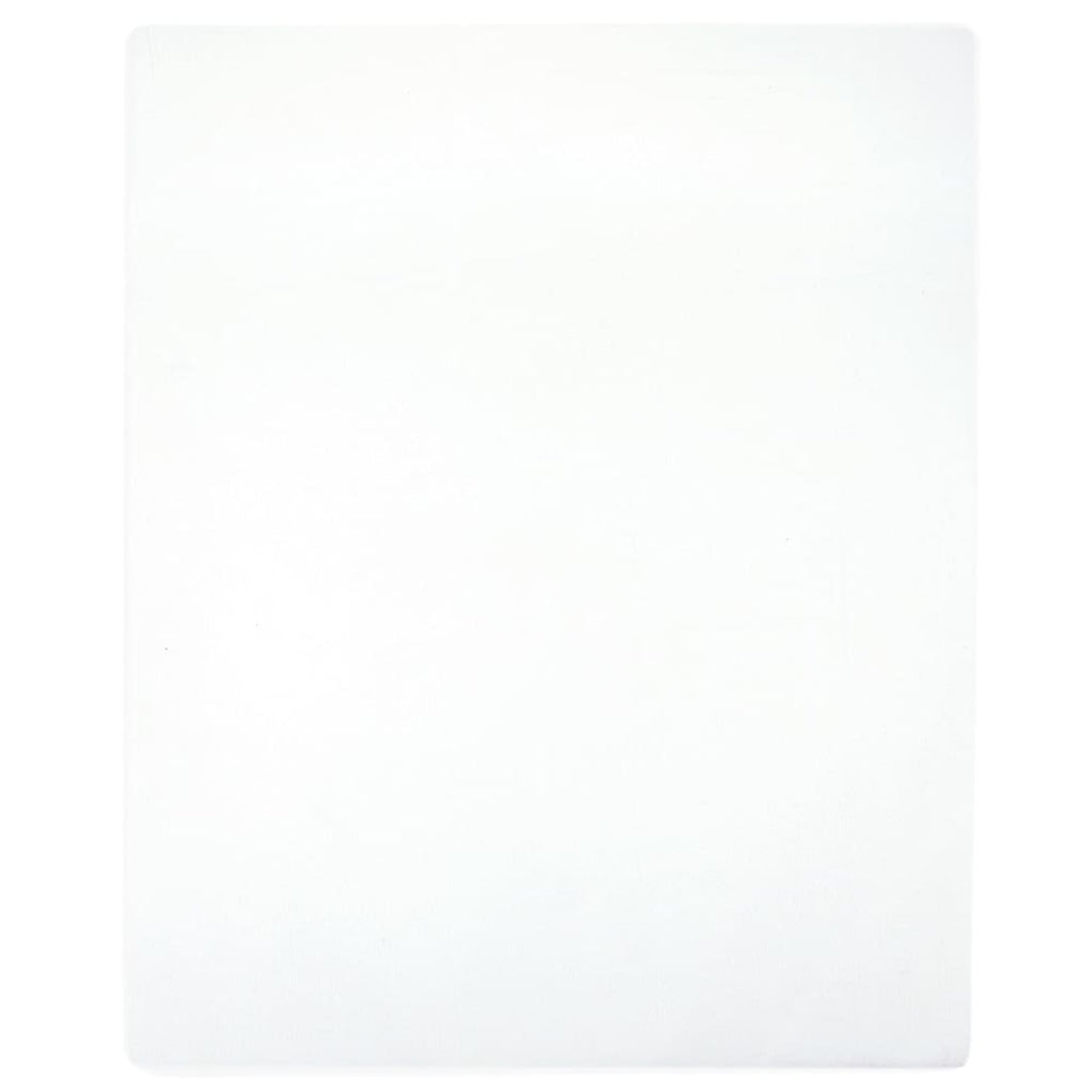 Spannbettlaken 2 Stk. Jersey Weiß 180x200 cm Baumwolle