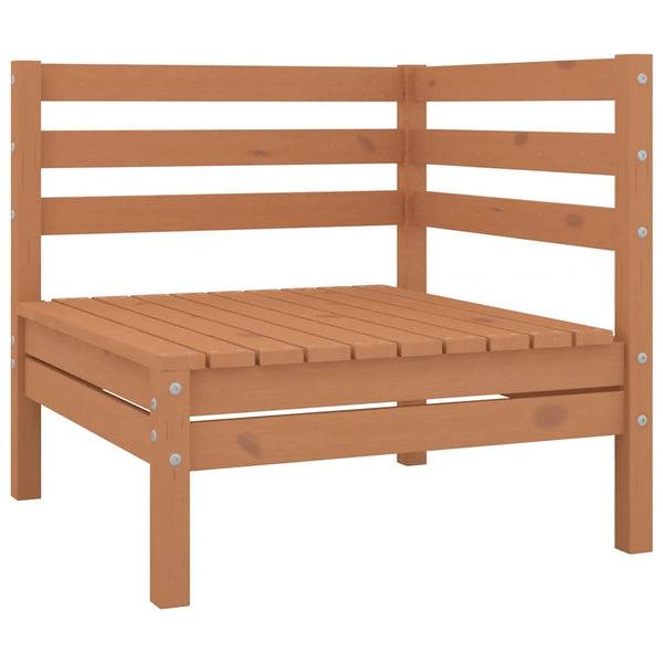 vidaXL Garden Corner Sofas 2 pcs Honey Brown Solid Pine Wood