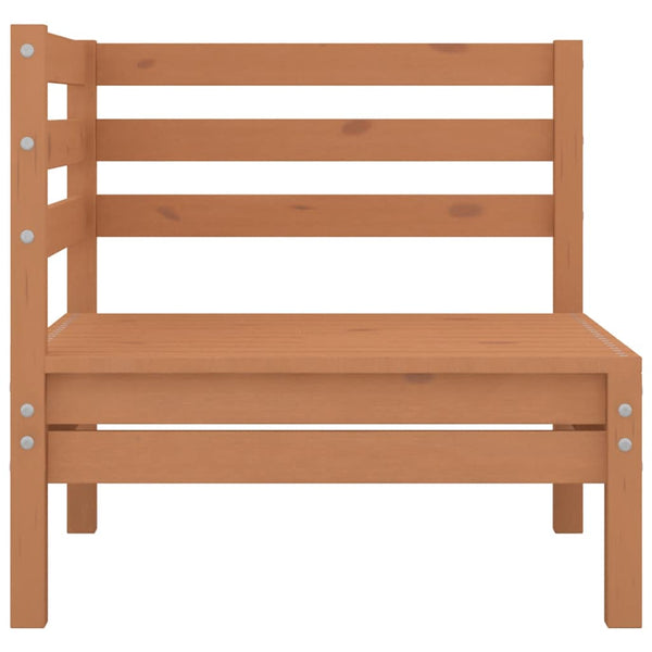 vidaXL Garden Corner Sofas 2 pcs Honey Brown Solid Pine Wood