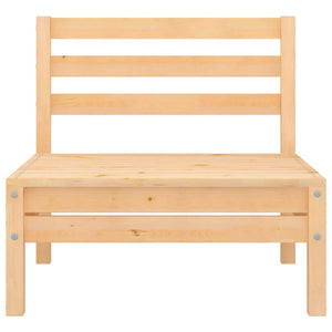 vidaXL Canapés centraux de jardin 4 pcs Bois de pin massif