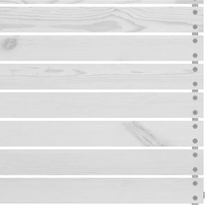 vidaXL Canapés centraux de jardin 4 pcs Blanc Bois de pin massif