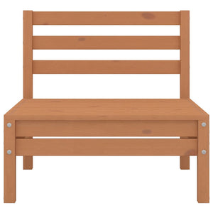 vidaXL Canapés centraux de jardin 4 pcs Bois de pin massif marron miel