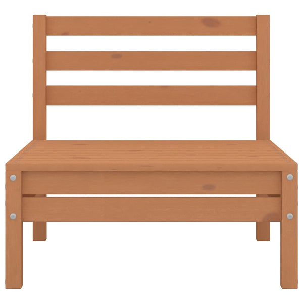 vidaXL Canapés centraux de jardin 4 pcs Bois de pin massif marron miel
