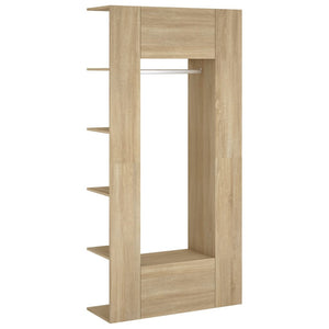 Flurschränke 2 Stk. Räuchereiche Holzwerkstoff