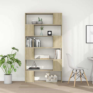 Bücherregal Raumteiler Sonoma-Eiche 100x24x188 cm