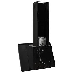 Dunstabzugshaube 60 cm Edelstahl Schwarz