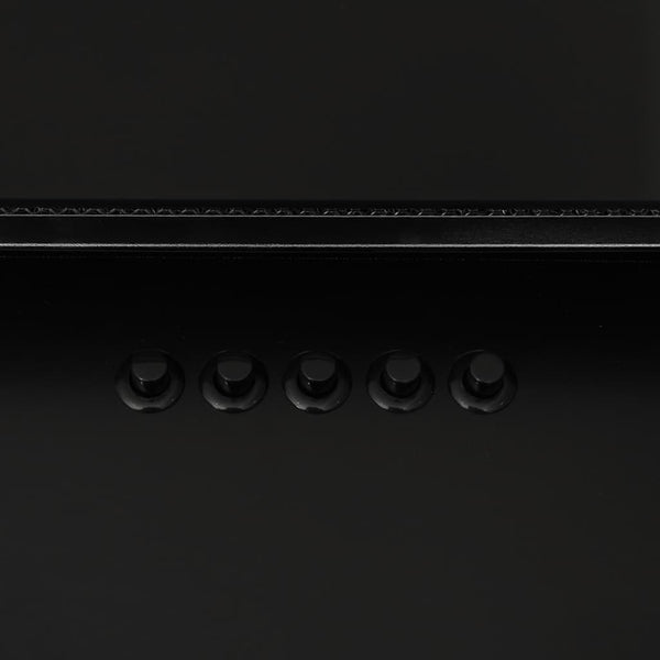 Dunstabzugshaube 60 cm Edelstahl Schwarz
