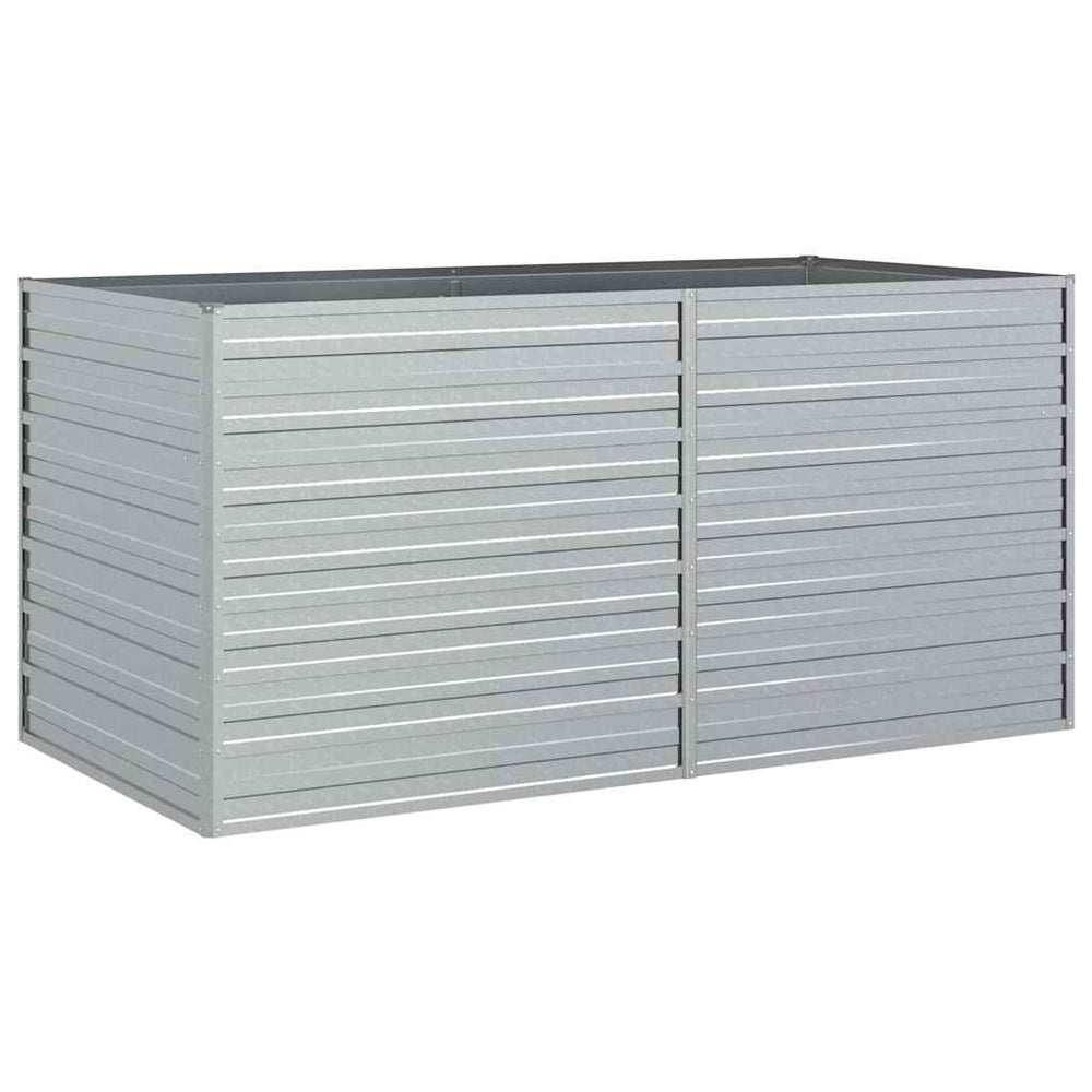 vidaXL Jardin Potager surélevé 160x80x77 cm Acier galvanisé Argenté