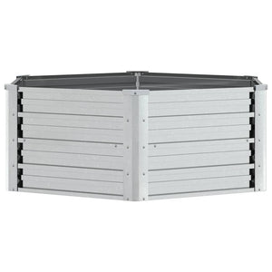 vidaXL Jardinière surélevée de jardin 129x45 cm en acier galvanisé argenté