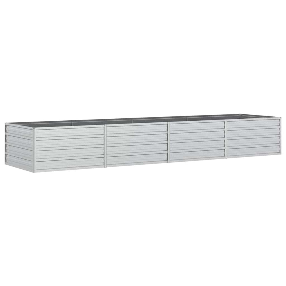 vidaXL Potager surélevé de jardin 320x80x45 cm en acier galvanisé argenté