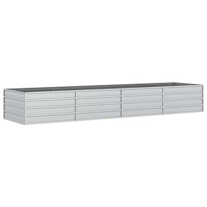 vidaXL Potager surélevé de jardin 320x80x45 cm en acier galvanisé argenté