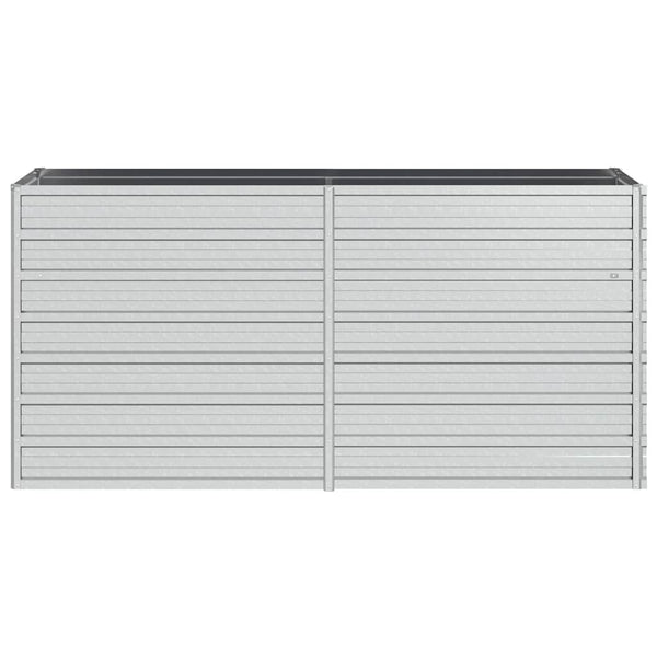 vidaXL Carré potager de jardin 160x40x77 cm en acier galvanisé Argenté