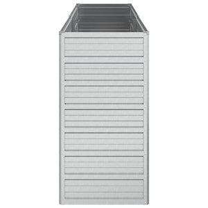 vidaXL Carré potager de jardin 160x40x77 cm en acier galvanisé Argenté