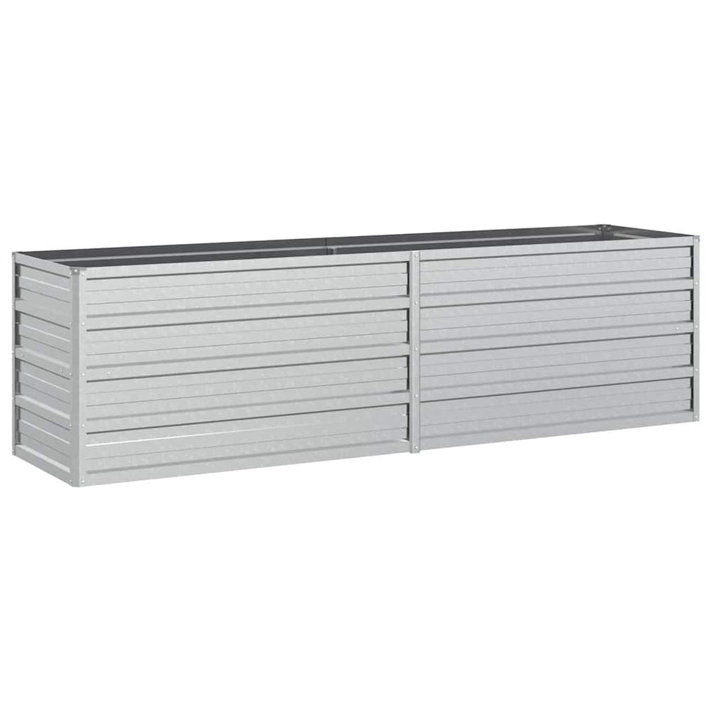 vidaXL Jardinière surélevée 160x40x45 cm acier galvanisé argenté